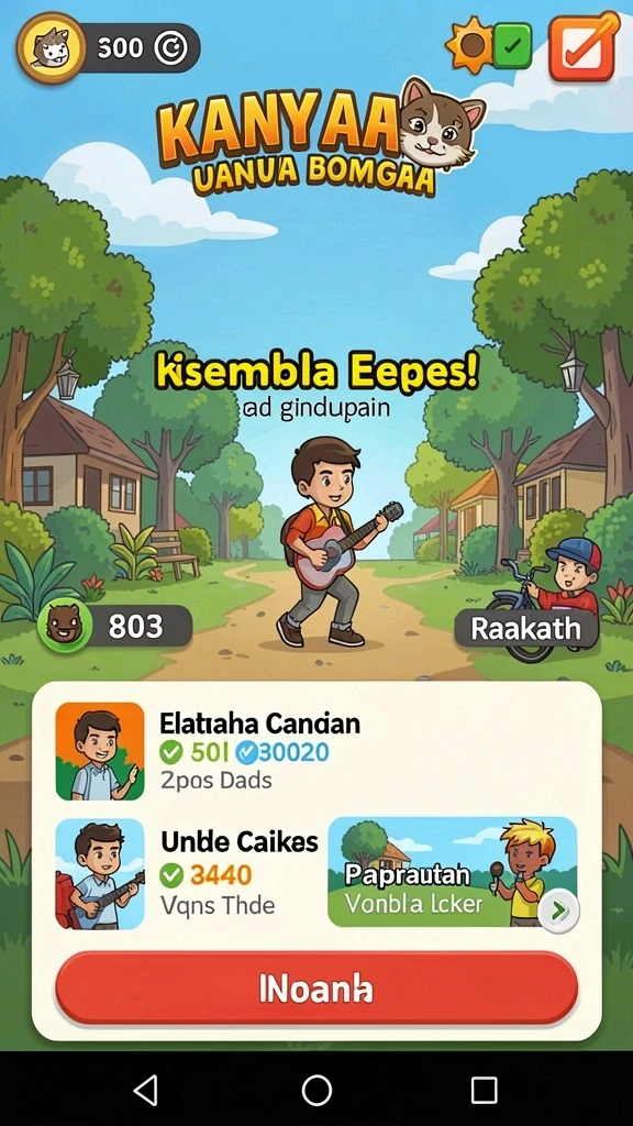 dkk - Screenshot menampilkan karakter utama dalam aksi.