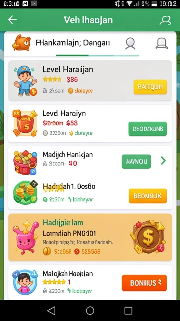 lusa777 - Tampilan antarmuka yang sederhana dan menarik.